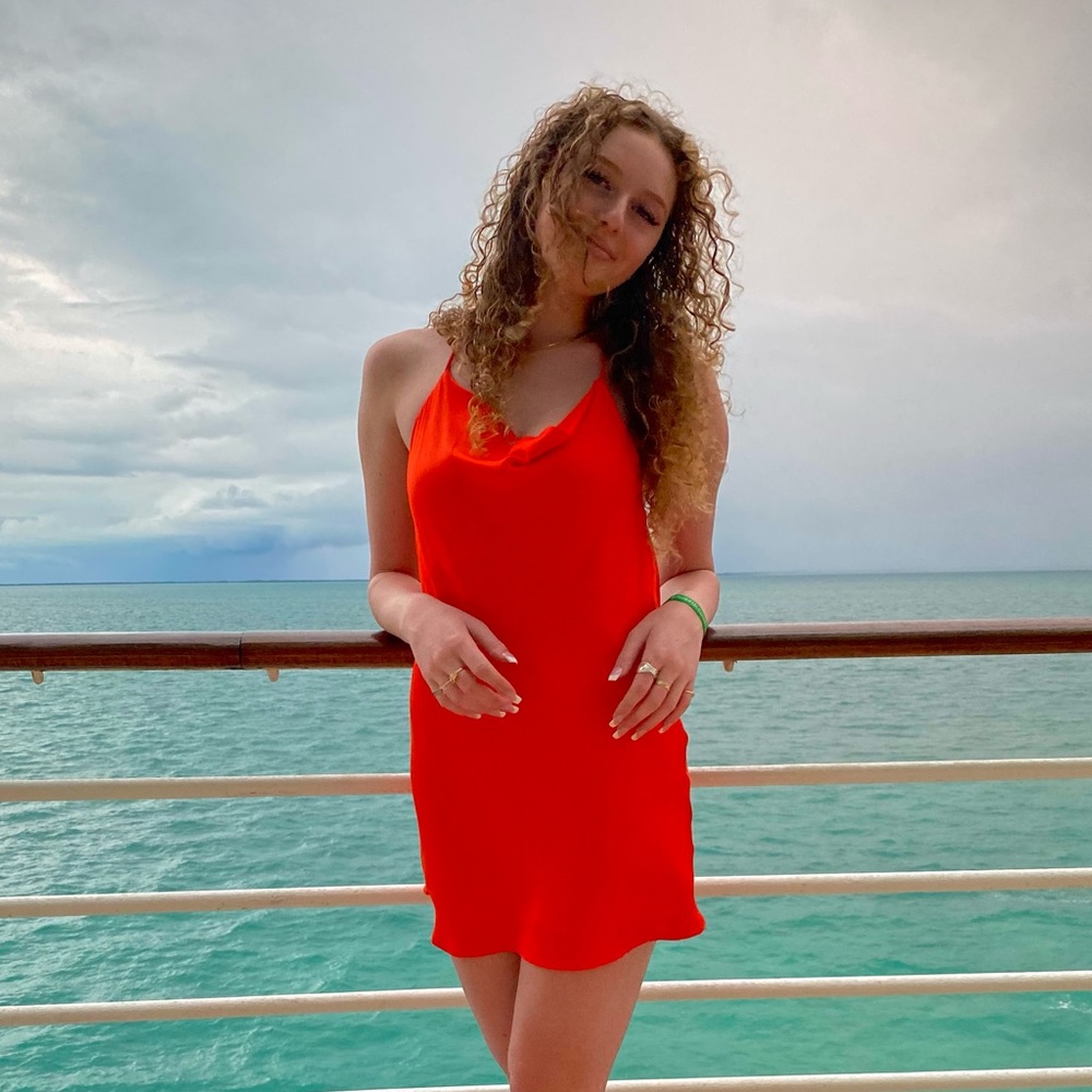 Red Zara Slip Dress